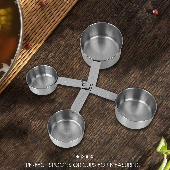 10pcs Measuring Cups Premium Stackable Tablespoons Measuring Spoon Set Stainless Steel Measuring Cu