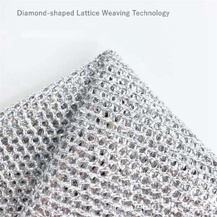 10PCS Multipurpose Wire Dishwashing Rags for Wet and Dry, Reusable Kitchen Cleaning Towels Dish Clot