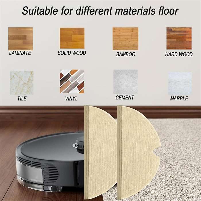 10PCS Mop Pad for Q5 Pro/Q8 Max/Q8 Max+//+/ Max/ MAX+/S5/S50/S51/S55/S5 MAX Robot Vacuum Cleaner