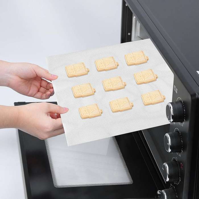 10PCS Non Stick Silicone Dehydrator Sheets, Compatible Fruit Dryer Dumpling