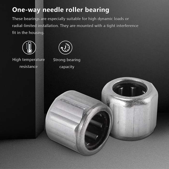 10Pcs Needle Bearing HF081412 Outer Ring Octagon One-Way Needle Roller Bearing 8X14X12mm for Manufac