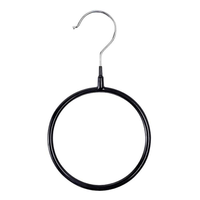 10pcs Scarf Tie Storage Ring Rack Scarves Holder Metal Coat Hanger Multifunctional Scarf Belt Tie Di