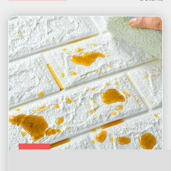 10Pcs Self-Adhesive 3D Brick Sticker DIY Waterproof Foam Wallpaper Room Kitchen Roof Ceiling Backgro