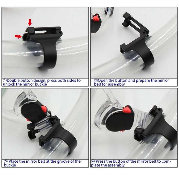 10pcs Scuba Diving Silicone Clip Snorkel Mask Keeper Holder Retainer Attachment Gear Spare Part Acce