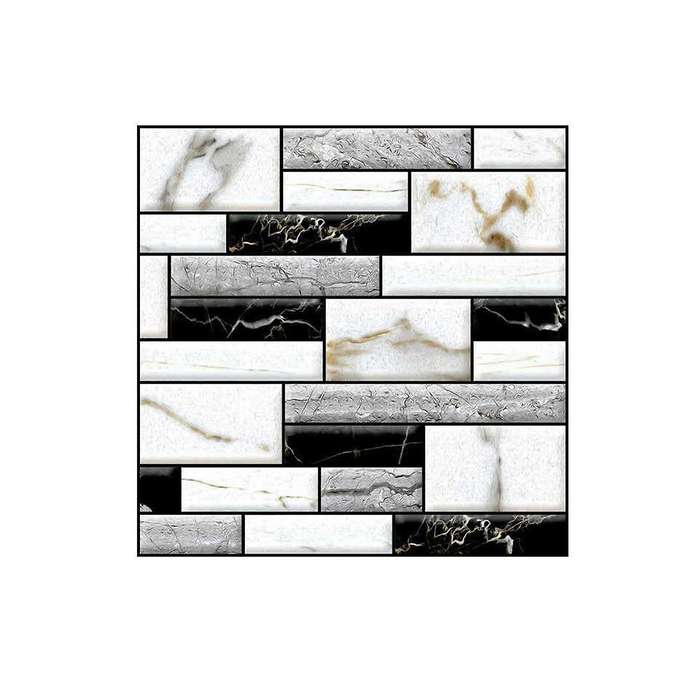 10pcs Self Adhesive Tile Wall Sticker Home Decor Pvc Sticker Covers for Kitchen Cupboard Bathroom Wa