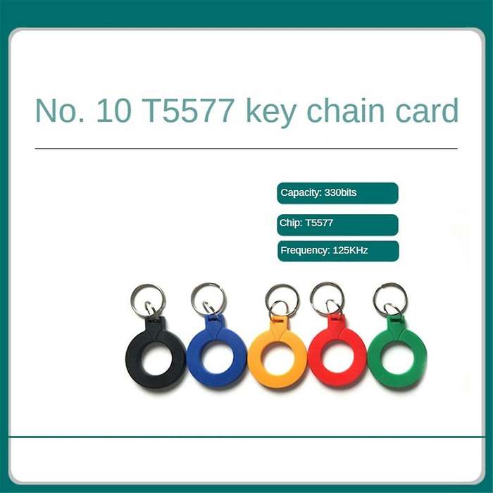 10Pcs T5577 EM4305 Copy Rewritable Writable Duplicate RFID Tag EM4100 125Khz Card Proximity Token Ke