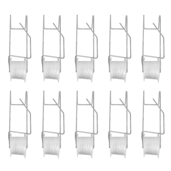 10Pcs Tomato Support Hooks, Tomato Trellis Roller Hooks with 15M Vine Support String Rope Plant Roll