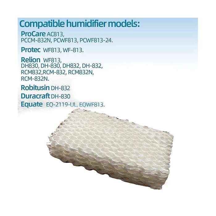 10pcs Wf813 Humidifier Filter Humidifier Wick Filter Replacement for Relion Wf813 Hc832 -830/dh830