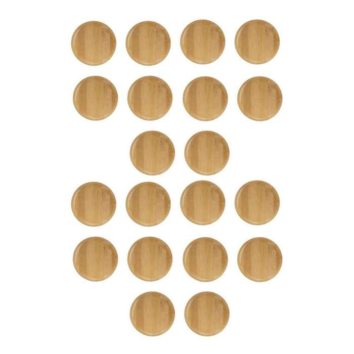 10Pcs Wine Glass Topper, 4Inch Wine Glass Charcuterie Topper Bamboo Wine Glass Topper Coasters