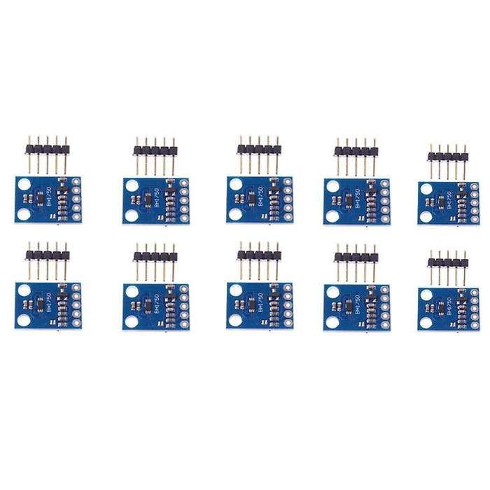 10Pcs/Set -302 BH1750 BH1750FVI Chip Light Intensity Illuminance Module GY302 16BitAD Converter