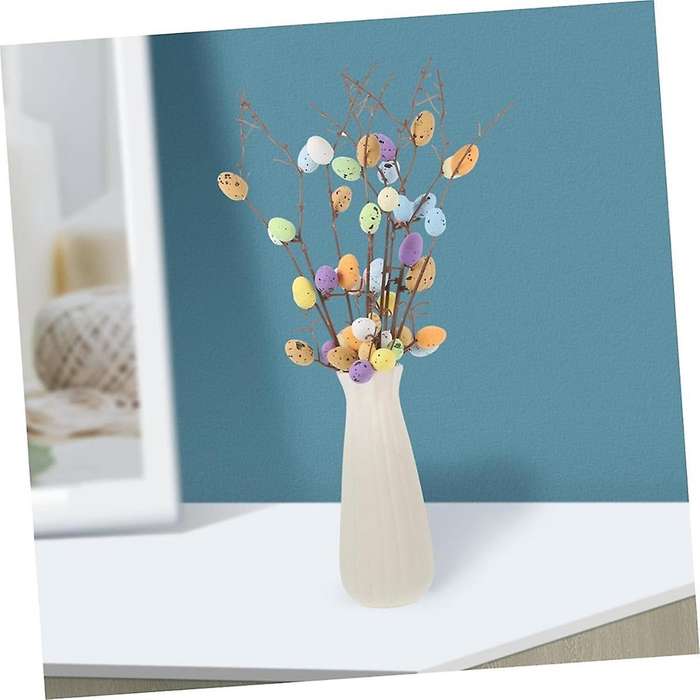 10-Piece Easter Egg Branches, Easter Party Centerpieces, Artificial Plant Easter Eggs