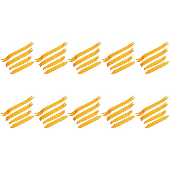 10Set Plastic Pry Plate Car Door Clip Panel Decoration Removal Tool Dashboard Removal Tool Navigatio