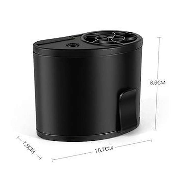 10W Dual Battery Mobile Air Conditioning Cooler Usb Waist Fan Portable Mini Fan Black for Hanging Wa