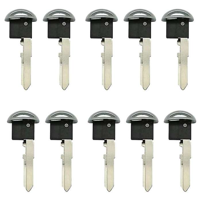 10X Remote Entry Smart Emergency Key Fob Uncut Blade Insert for 3 5 6 5 7 9 MX-5 RX-8