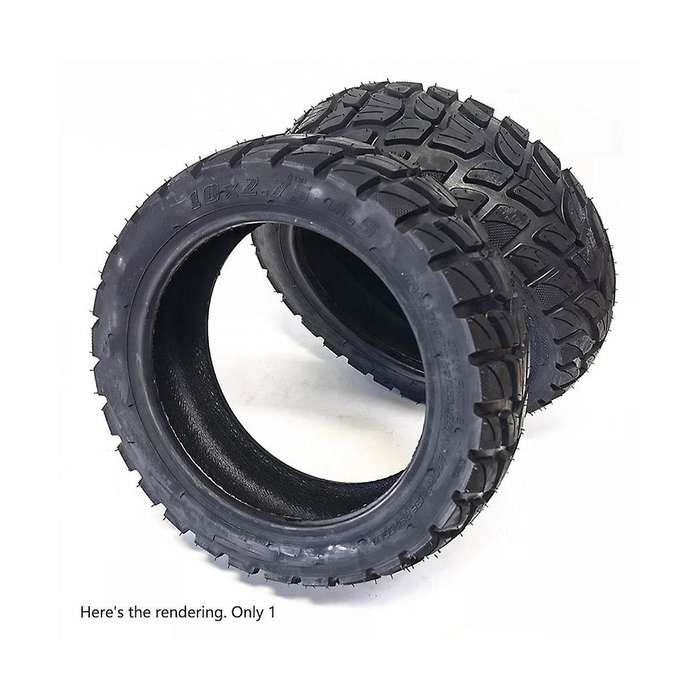 10x2.70-6.5 Inner and Outer Tire Electric Scooter Balance Car Tire Off-road Tubeless Tire Black 700g