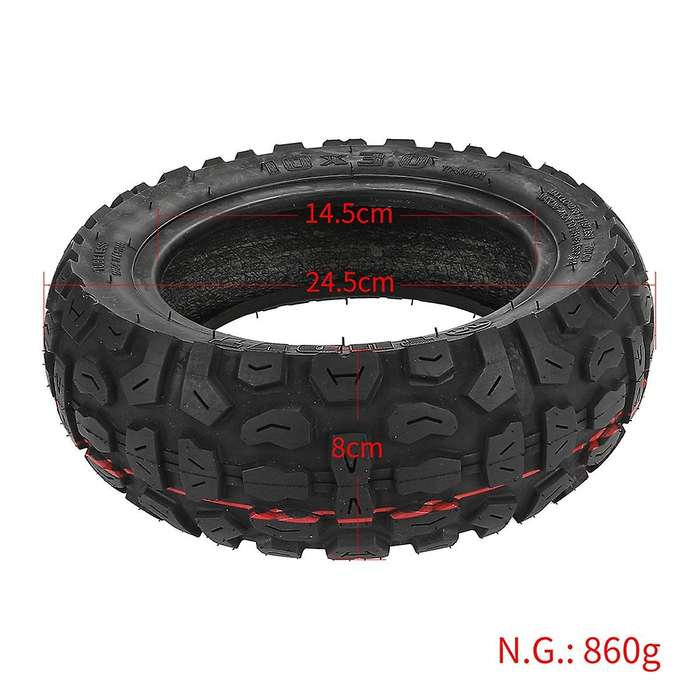 10x3.0 Tubeless Tire for Electric Scooter Kugoo Pro 10 Inch Anti-skid -country Vacuum Tire,inner Ti