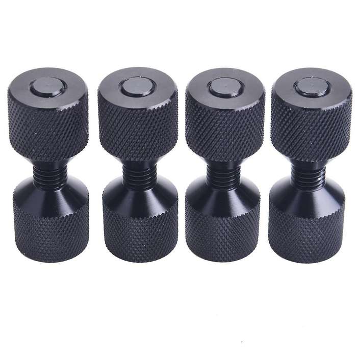 1-1/8inch Two Hole Pins Aluminum Construction 2 Hole Flange Alignment Pin with Anodized Oxide Black