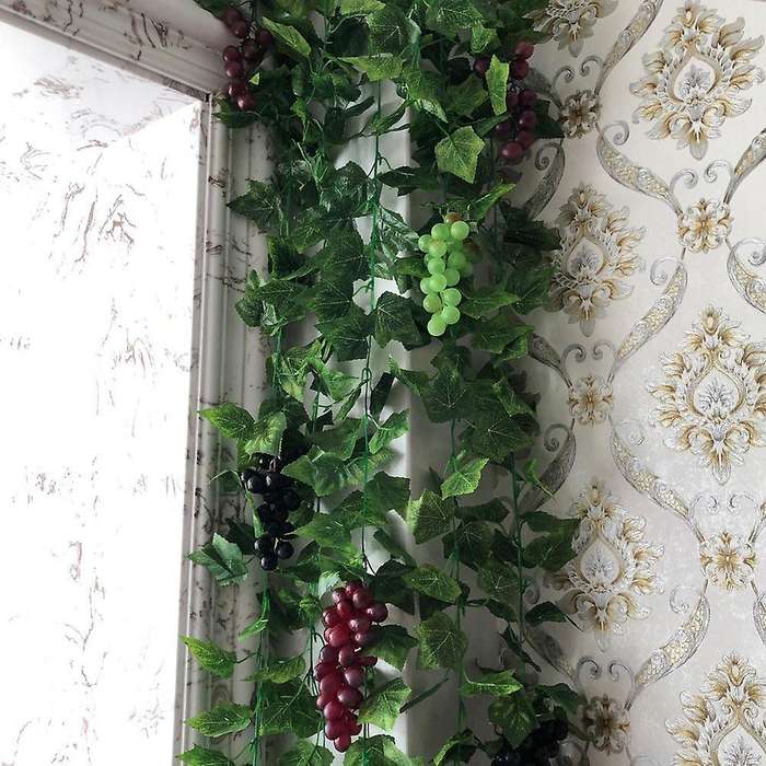 12 Bunches Artificial Grapes Simulation Decorative Lifelike Grapes Clusters for Wedding Wine Kitche