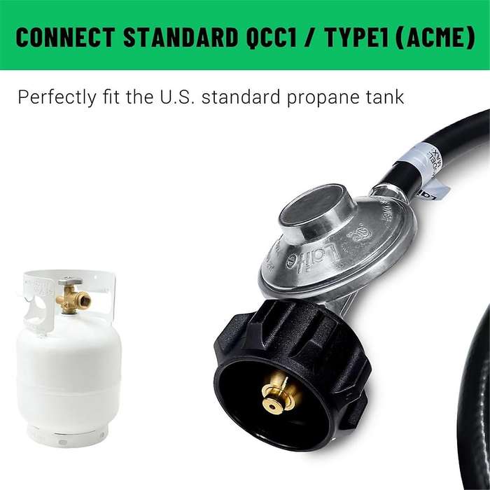 12 Ft Quick Connect Propane Hose for Rv to Grill, with 1/4 Inch Quick Key Connect Plug X 3/8 Inch Fe