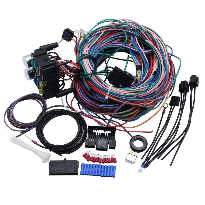 12 Circuit Universal Wiring Harness Kit for Muscle Car Hot Rot Wiring Street Rod Rat Rod for