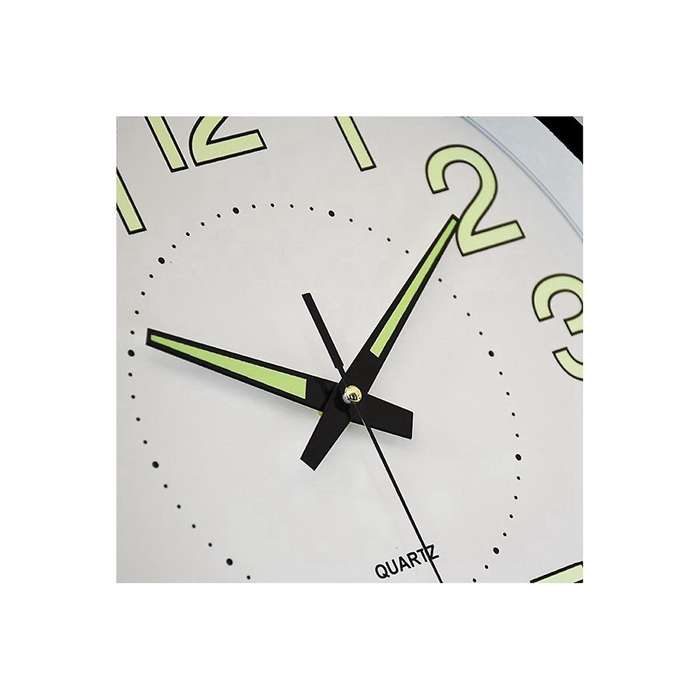 12 Inch / 30cm Luminous Wall Clock Silent with Night Light Glow In The Dark Round Clock, Living Roo