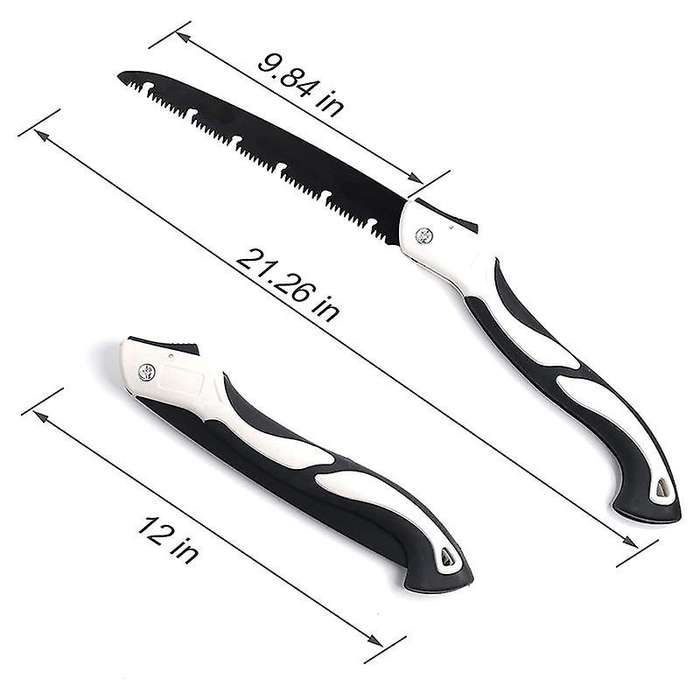 12 Inch Folding Hand Saw for Tree, Hand Pruning Saws with High-Manganese Steel Teeth