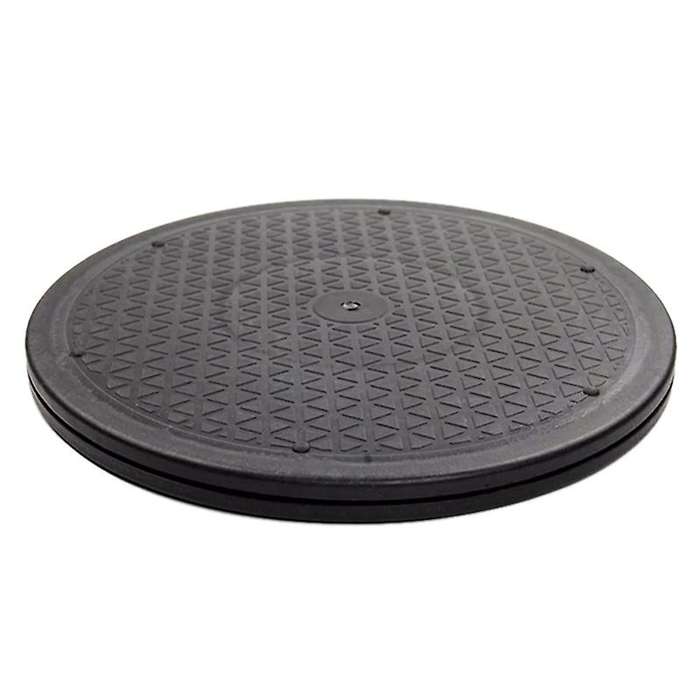 12 Inch Heavy Duty Rotating Swivel Steel Stand for Monitor Tv Turntable Lazy Susans Black Round Sha