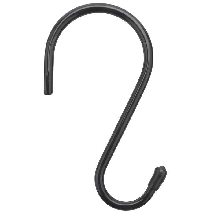 12 Pack 6 Inch Heavy Duty S Hooks for Hanging, Non Slip Rubber Coated S Hooks,Steel Metal Hooks for
