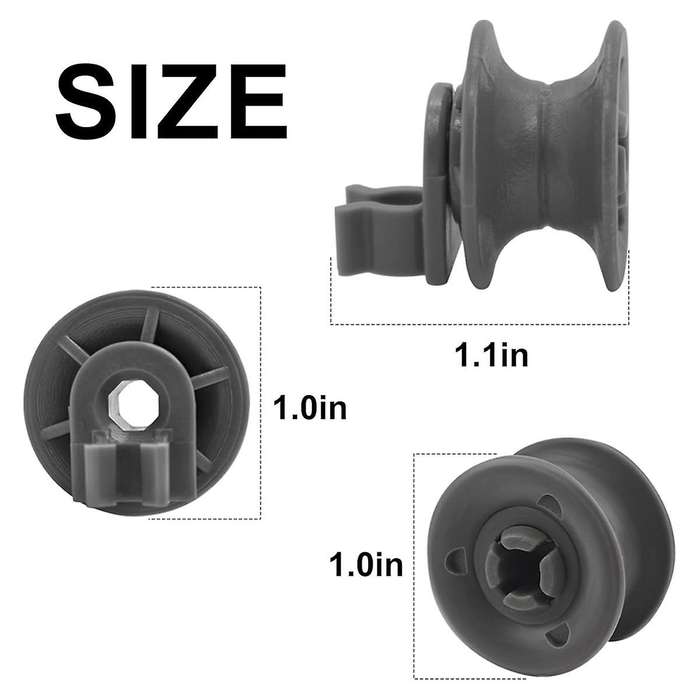 12 Pack 4581DD3002A Upper Dishrack Roller Wheels for Dishwasher Replacement for Dishwasher Ldf6920st