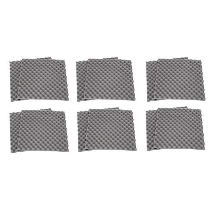 12 Pack Egg Crate Soundproof Foam Panels 1.2inch X 20inch X 20inch Acoustic Foam for Home & Pro Stud