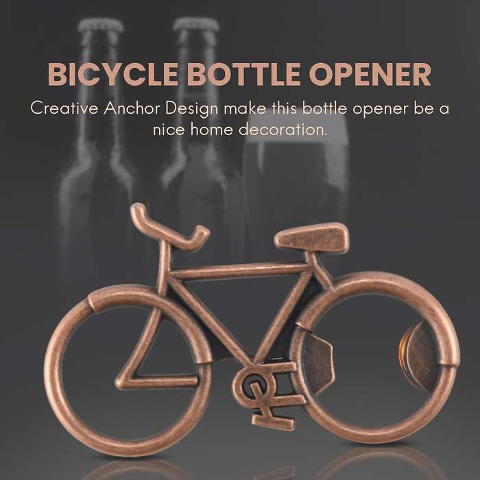 12 Pcs Bicycle Opener for Wedding Party Gift,metal Beer Opener Party Favors Gifts(antique )