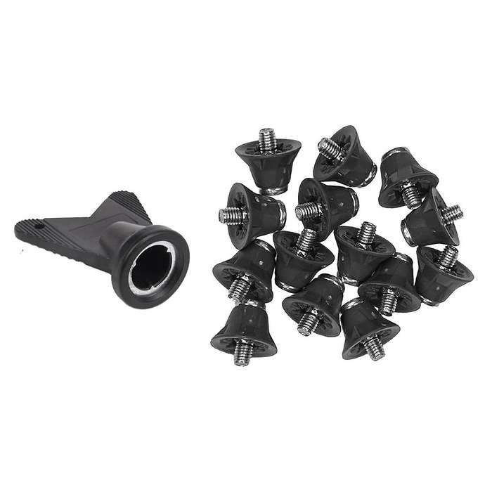 12 Pcs Football Boot Studs Rugby Studs Turf 13mm M5 Screw Shoes Spikes, Soccer Studs for Competition