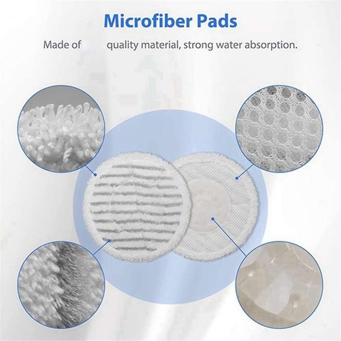 12 Pcs S7000 Steam Mop Pads for S7000amz S7000 S7001 S7001tgtseries Steam & Scrub All-in-one Hard Fl