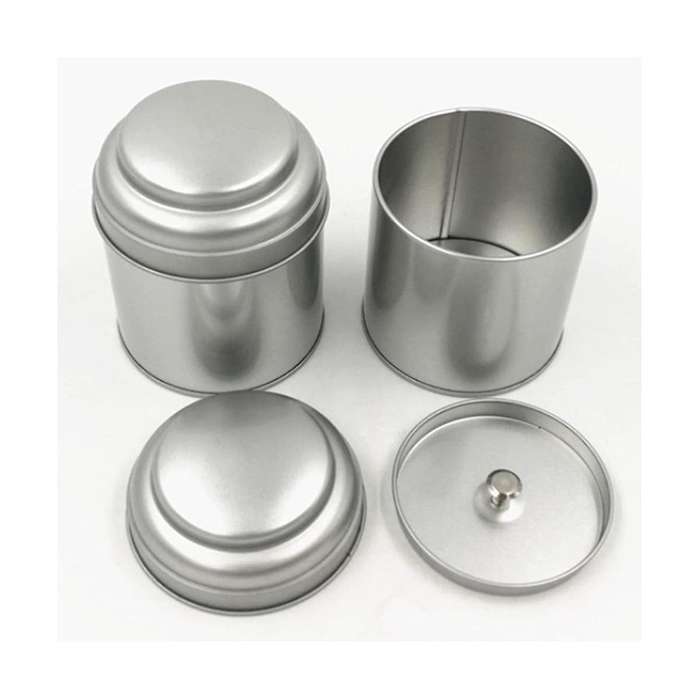 12 Pcs Tea Tin Canister with Airtight Double Lid 8oz Round Tin Can Box Small Kitchen Tea Canister L