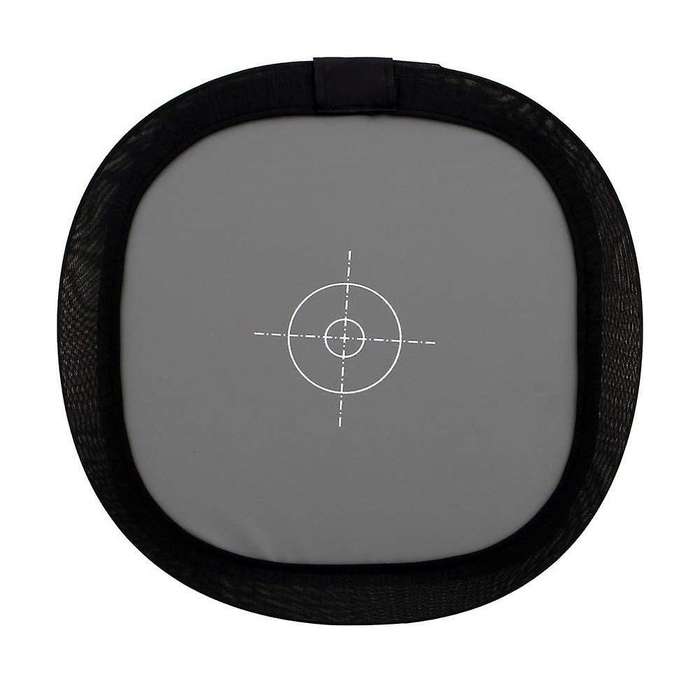 12 X 12 Inch (30 X 30 Cm) White Balance 18% Gray Reference Reflector Card with Carry BagFolded Ve