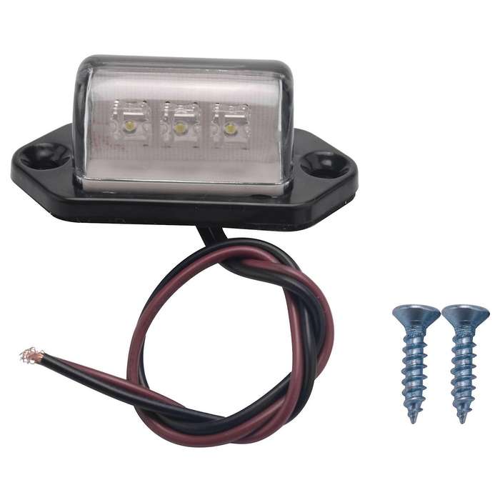 12/24V 3 LED license plate tag light