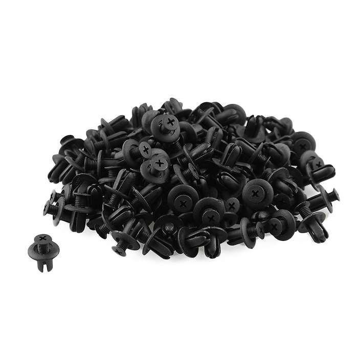 120 X 8mm Car Hole Plastic Rivets Fastener Bumper Push Pin Clips Clip