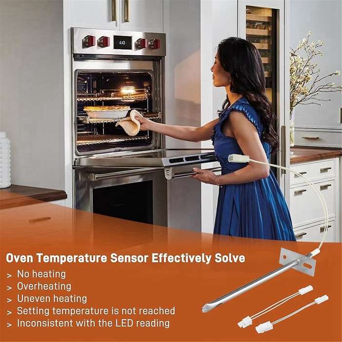 12001656 Oven Temperature Sensor Replacement for Whirl-Pool Ken-More Ovens Replaces AP4009009 740049