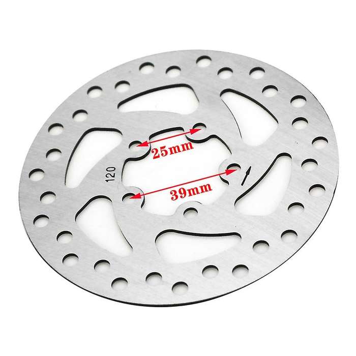 120mm Rear Wheel Brake Disc + 2 Pcs Brake Pads Kit for M365 Electric Scooter Skateboard Parts