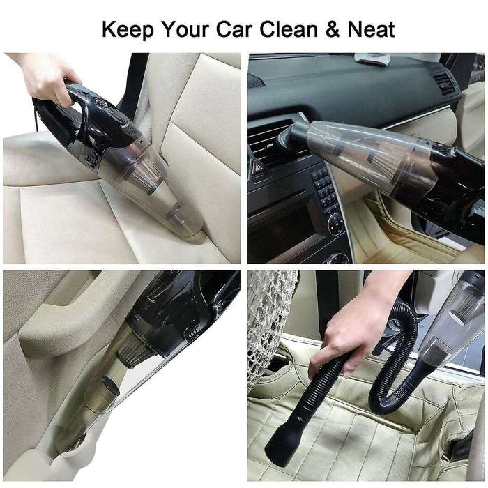 120W Handheld Car Vacuum Cleaner Cordless Strong Power Suction Portable Wet Dry Vacuum Cleaner for A