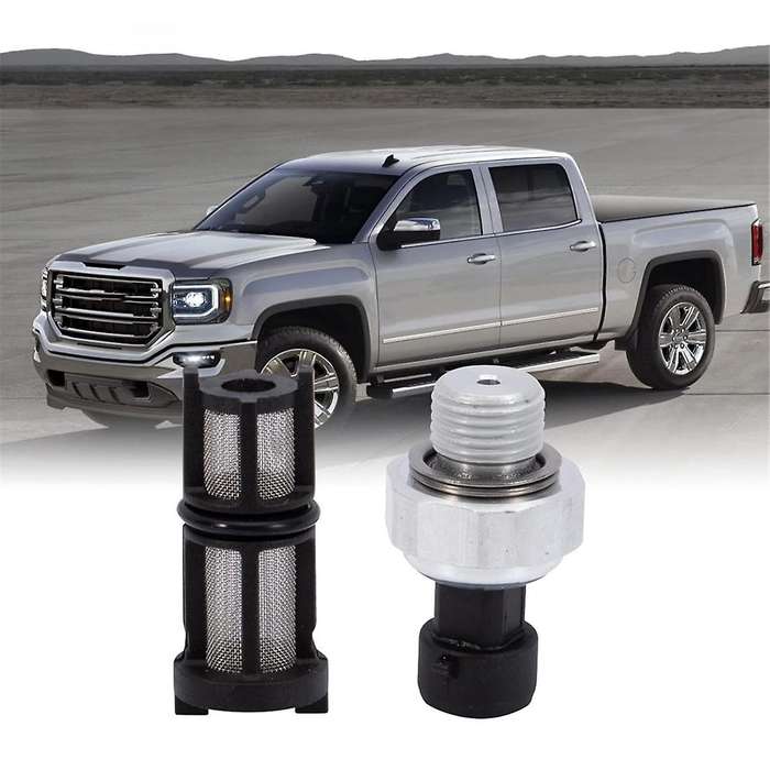 12677836 Oil Pressure Sensor Switch/with Screen Filter D1846, Engine Oil Pressure Sensor with Filter