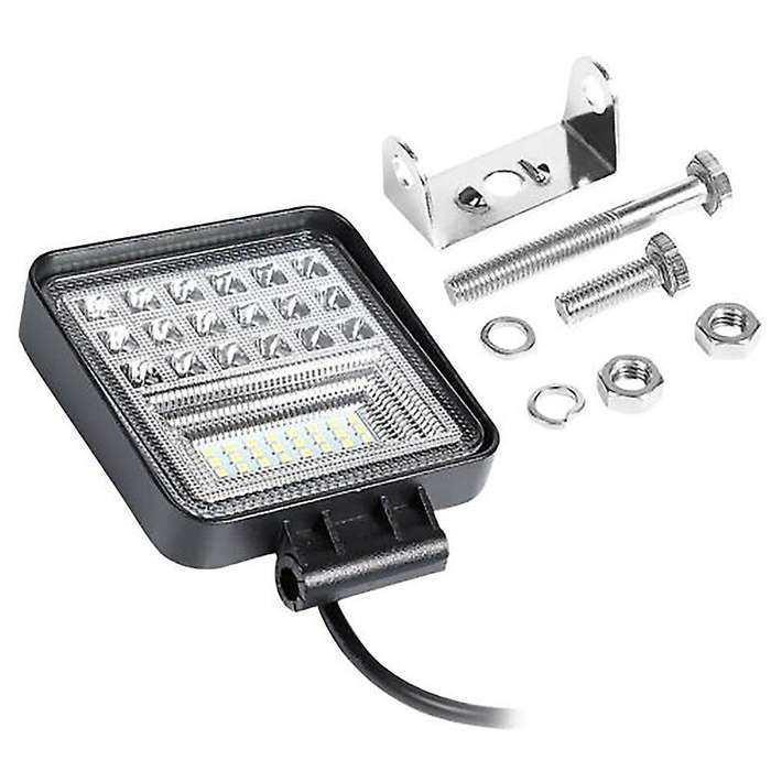 126W LED Square Headlight Light Bar Spot Flood for Offroad Trucks Motorcycle Fog Lamp 12V 80V Drivin