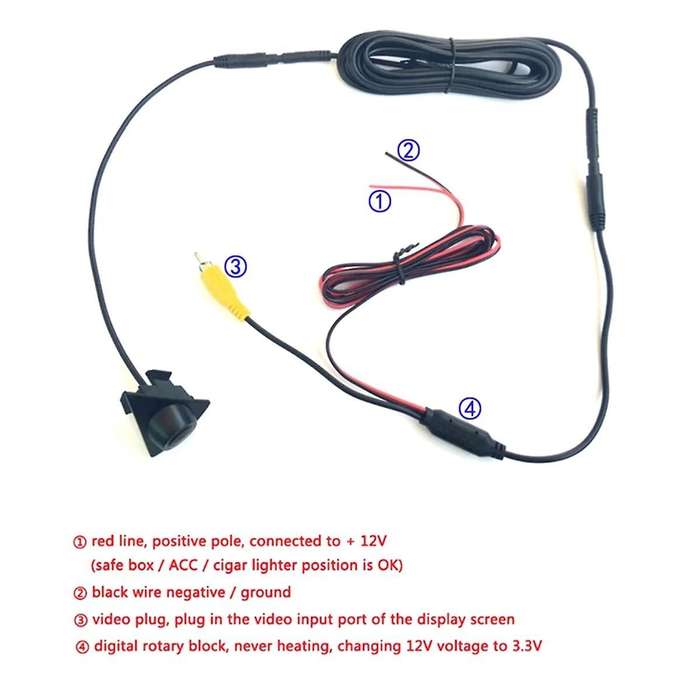 1280x720P AHD 170deg CCD Car Grille Front View Camera for XA50 2020 2021 Night Vision Parking LOGO C