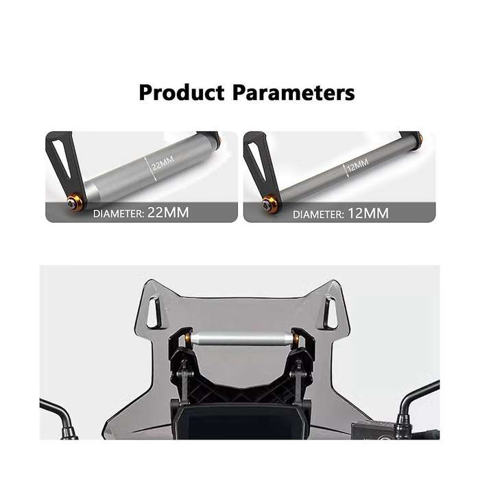 12mm Gps Mount Navigation Bracket for Voge 525 Dsx525 Ds525x 2023 Motorcycle Mobile Phone Mount Brac