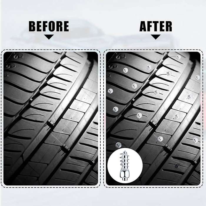 12mm Hard Alloy Screw Tire Stud Wheel Tire Snow Column Rivet Tire Stud Belt Installation Tool (100 P