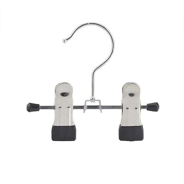 12pcs Adjustable Stainless Steel Shoe Rack Pants Folder Boot Hanger Holder Portable Travel Laundry H