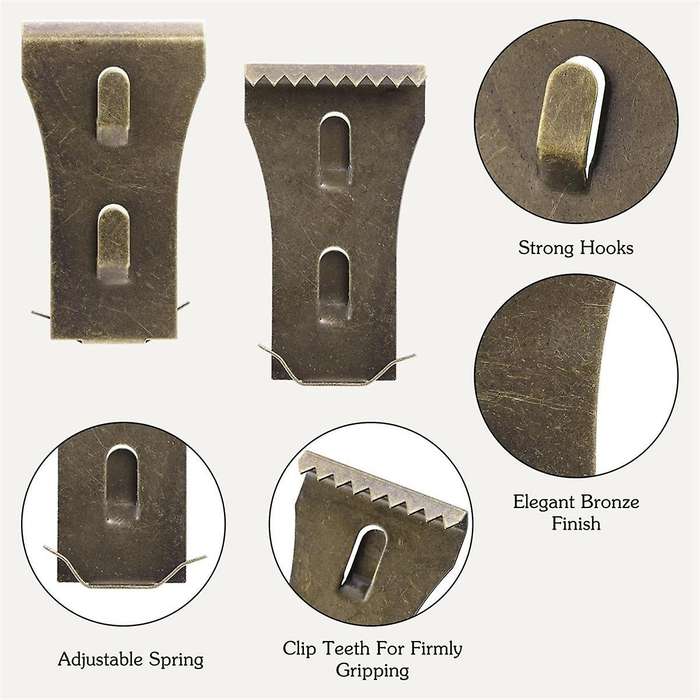 12Pcs Brick Clips for Hanging Outdoors, Brick Clips or Brick Hangers for Outdoor Hanging Wreaths