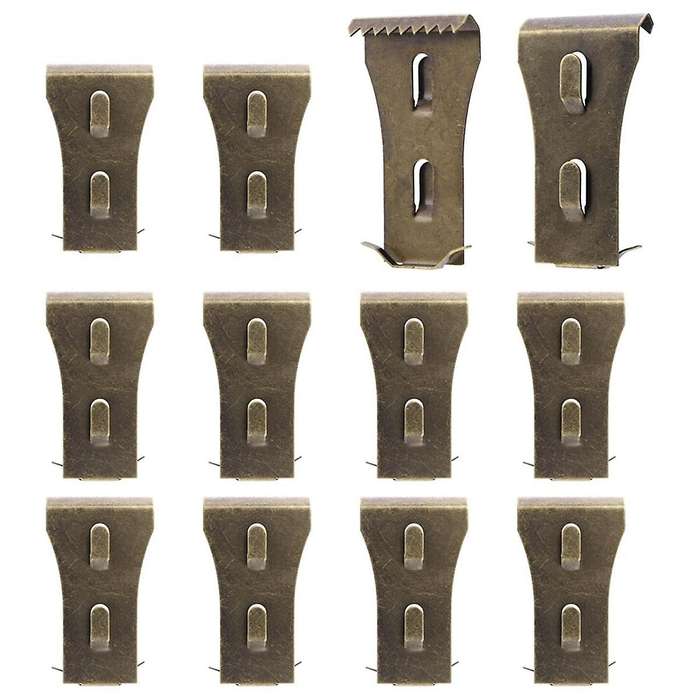 12Pcs Brick Clips for Hanging Outdoors, Brick Clips or Brick Hangers for Outdoor Hanging Wreaths