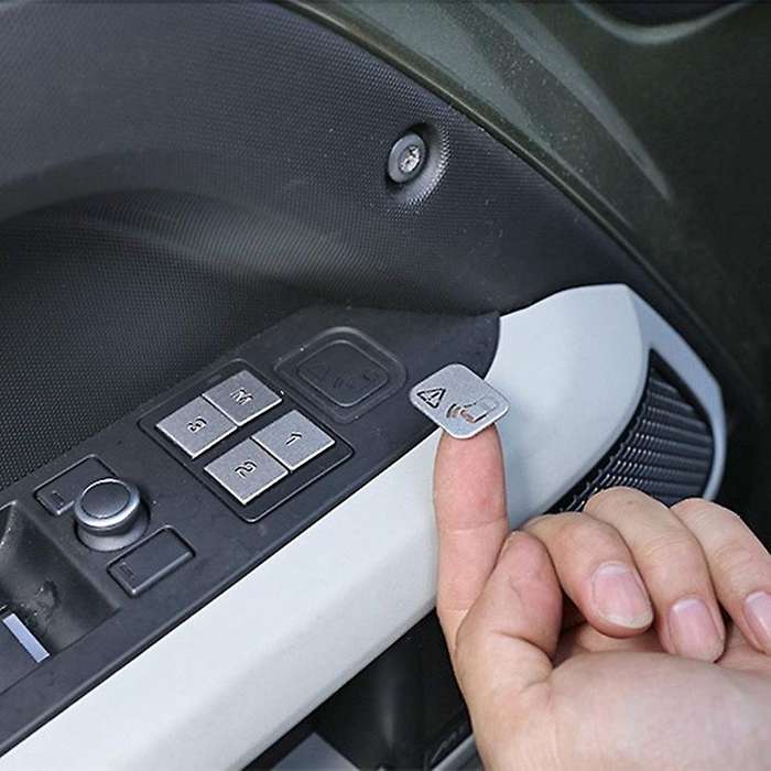 12Pcs Car Door Seat Memory Lock Button Covers Sticker for 2020-2022 110