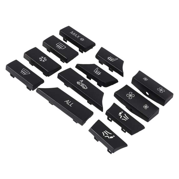 12Pcs Car Air Conditional Button Key Caps A/C Heater Switch Kit Car-Styling for F10 F07 F02 5 7 Ser